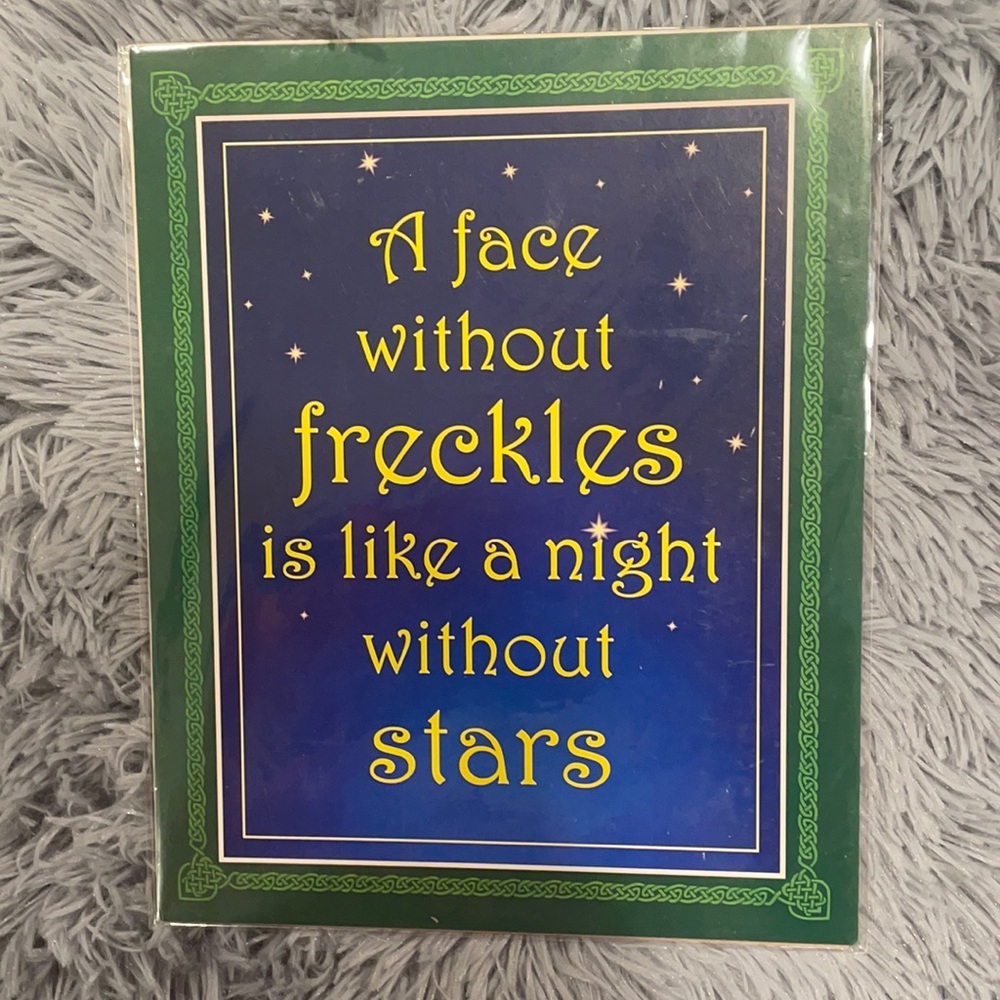 NWT A Face Without Freckles Pub Print 8x10